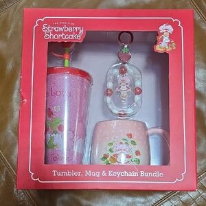 Strawberry Shortcake Tumbler, Mug & Keychain Set